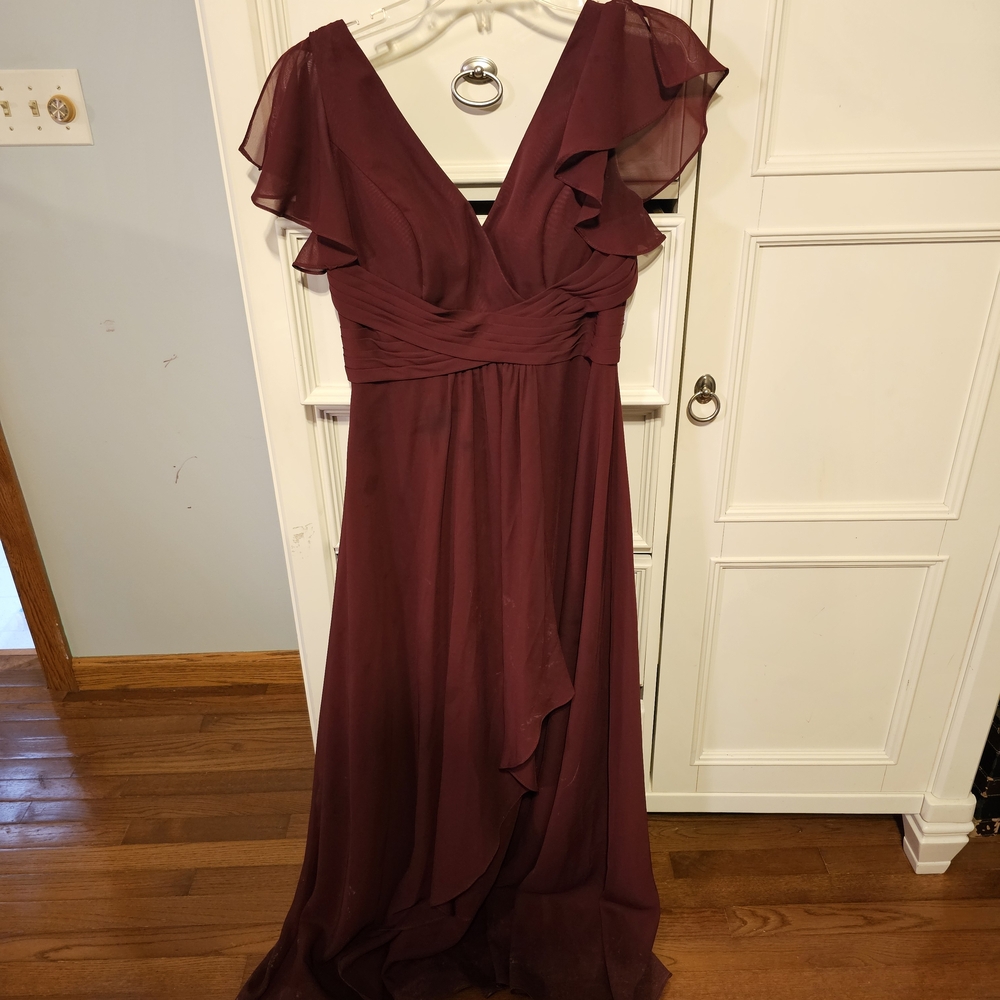 JJs House Deep Red Maxi Dress